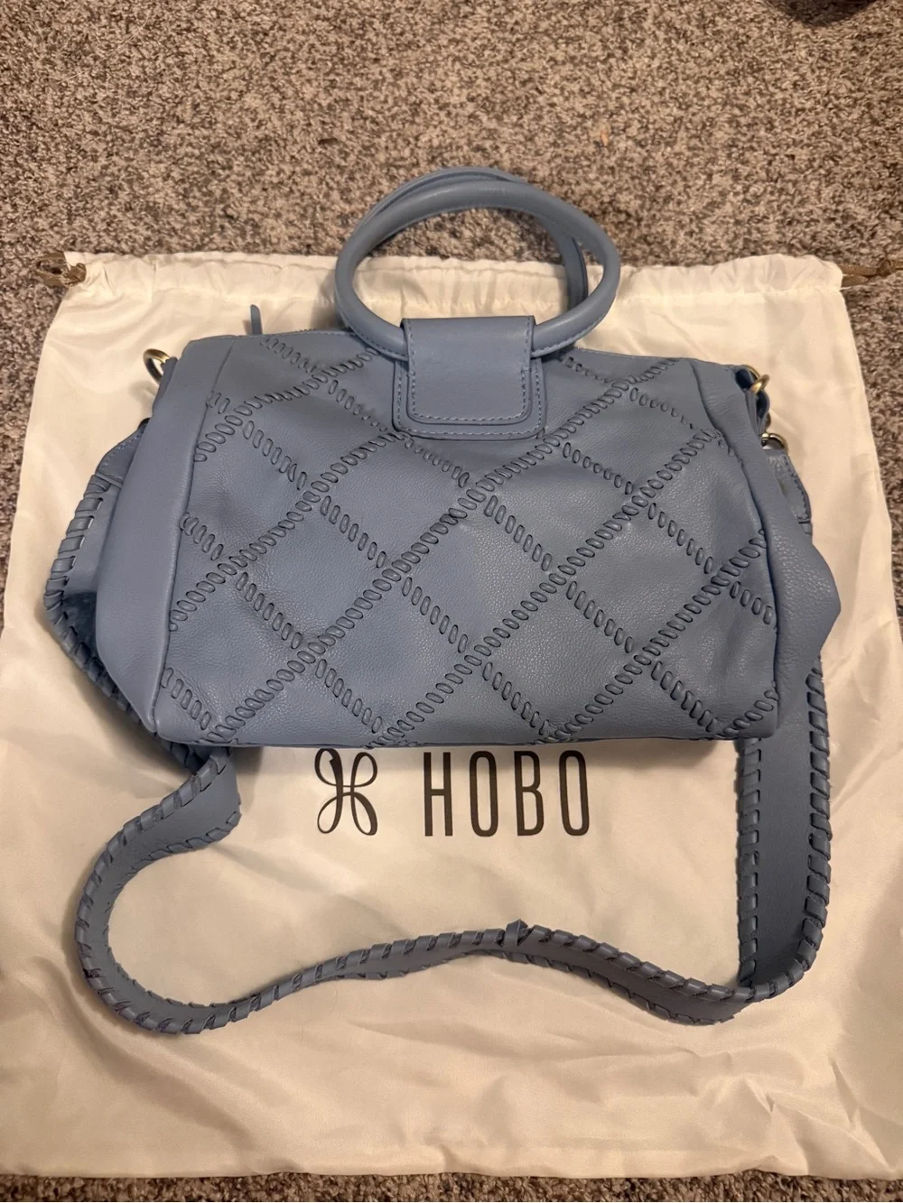 Hobo Sheila Bluebell Top Handle Medium Satchel Bag